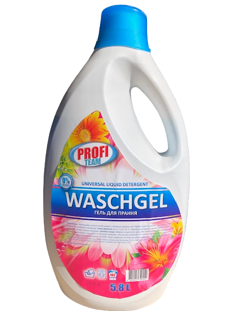 Засіб мийний рідкий для прання ТМ "PROFI TEAM" 5,8 л